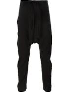 Ziggy Chen Drop-crotch Trousers, Men's, Size: 52, Black, Linen/flax/cotton/silk