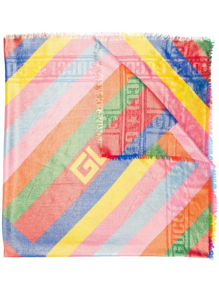 Gucci Coated Colour Block Shawl - Yellow