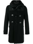 Givenchy Hooded Duffle Coat, Men's, Size: 48, Black, Cotton/polyamide/wool