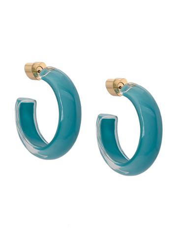 Alison Lou Small Loucite Jelly Hoops - Blue