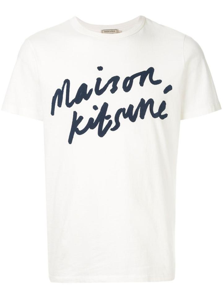 Maison Kitsuné Logo T-shirt - White