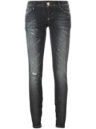 Philipp Plein 'take Me Away' Skinny Bitch Jeans, Women's, Size: 27, Black, Cotton/spandex/elastane/polyester