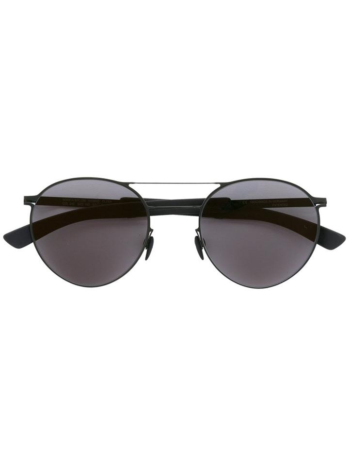 Mykita Round Frame Sunglasses, Men's, Black, Metal (other)