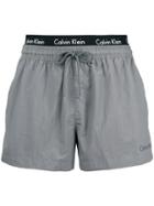 Calvin Klein Underwear Double Waistband Swim Shorts - Grey