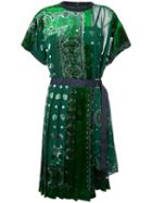 Sacai - Bandana Dress - Women - Polyester/rayon - 1, Green, Polyester/rayon