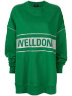 We11done Printed Logo Sweatshirt - Green