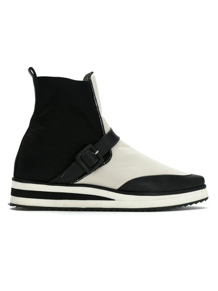 Mara Mac Panelled Ankle Boots - Black
