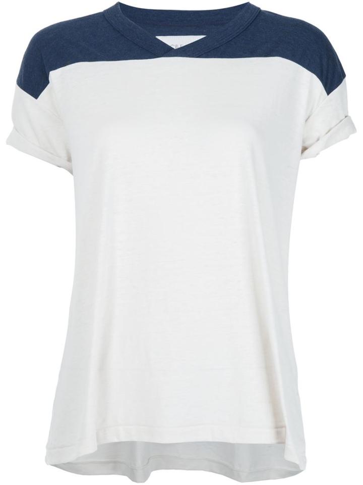 The Great V-neck T-shirt, Women's, Size: 2, White, Cotton/rayon/polyester