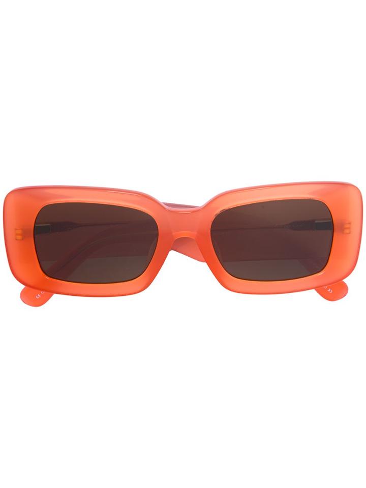 Linda Farrow Rectangular Sunglasses - Yellow