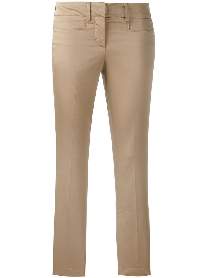 Dondup Myay Trousers, Women's, Size: 46, Nude/neutrals, Cotton/spandex/elastane