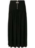 Givenchy Front Zipped Skirt - Black