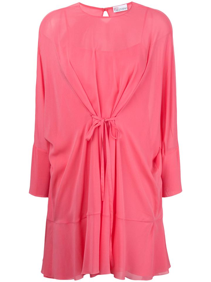 Red Valentino Tie-waist Dress - Pink & Purple