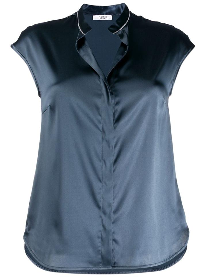 Peserico Metallic Effect Top - Blue