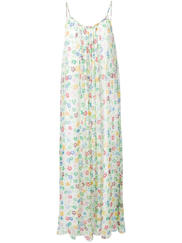 Essentiel Antwerp Floral Print Maxi Dress - White