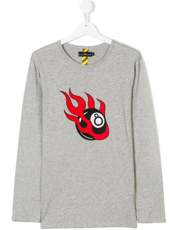 John Richmond Kids 8 Ball Top - Grey