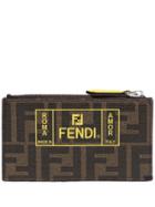 Fendi Roma Ff Print Cardholder - Brown
