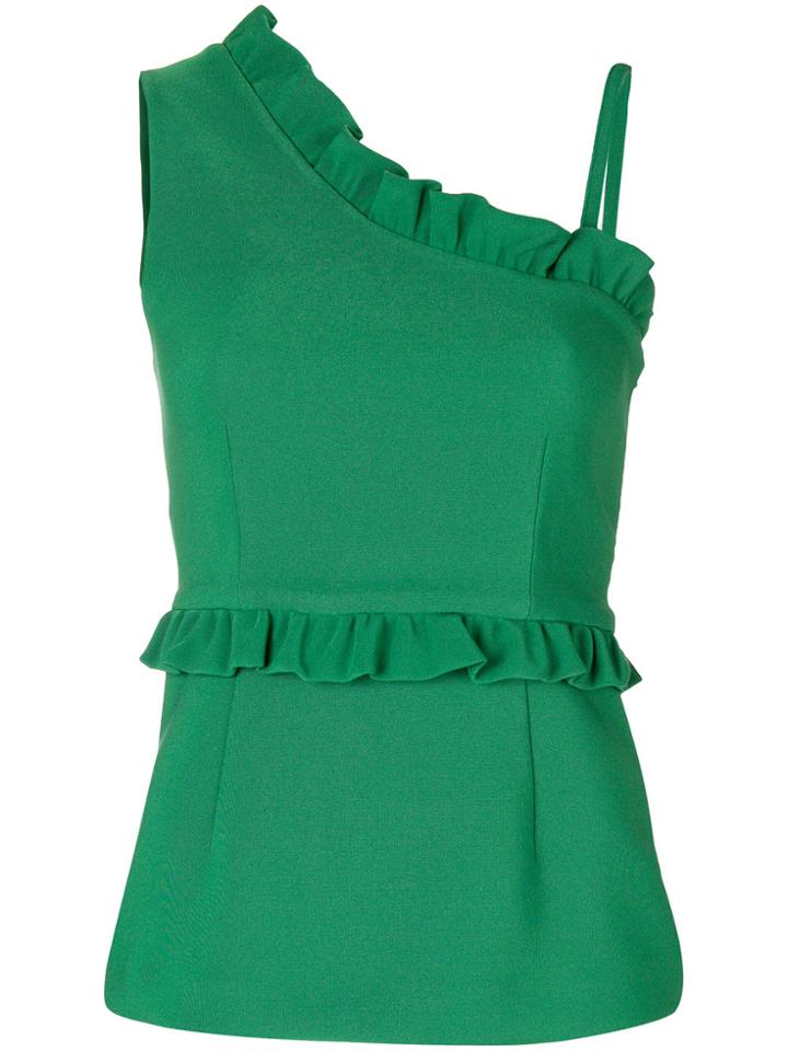 P.a.r.o.s.h. Ruffle Trimmed Blouse - Green