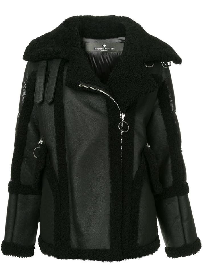 Nicole Benisti Montaigne Shearling Coat - Black