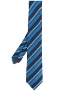 Emporio Armani Striped Tie - Blue