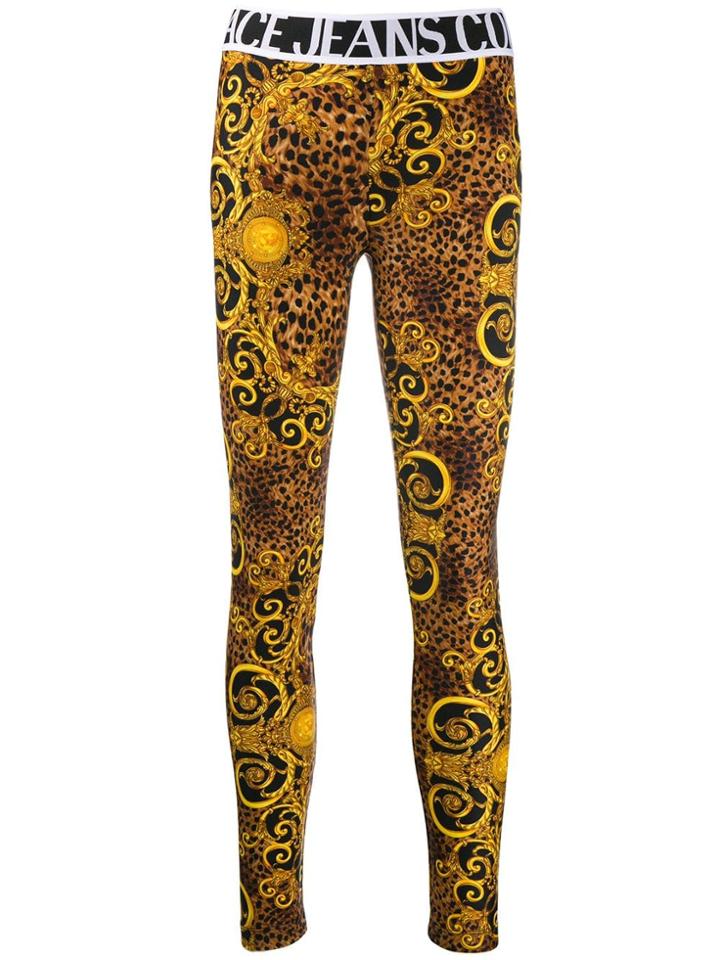 Versace Jeans Couture Logo Leggings - Yellow