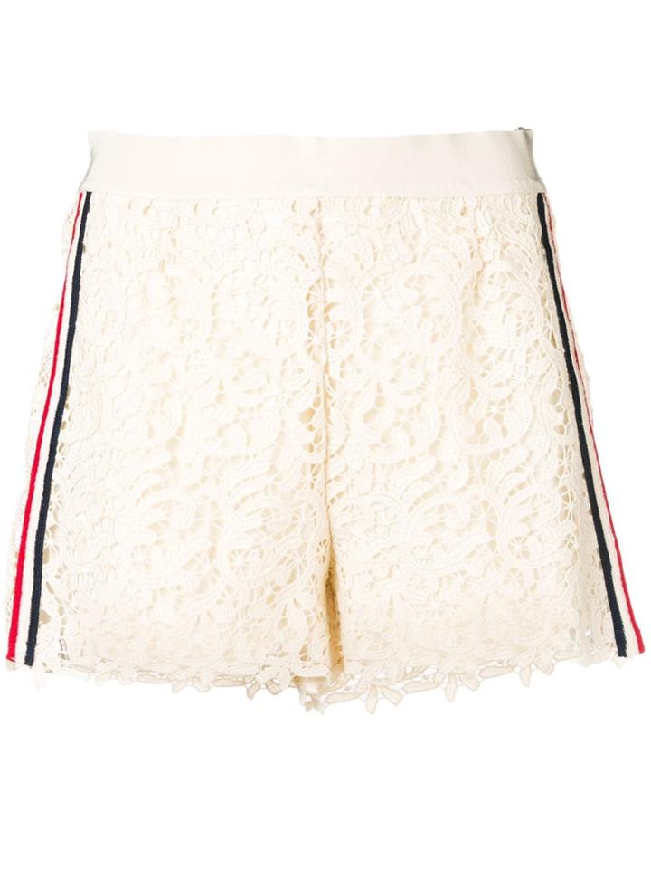 Ermanno Scervino Short Lace Shorts - Neutrals
