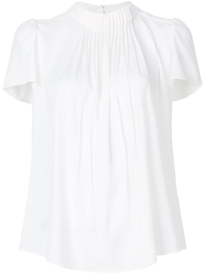 Giorgio Armani Gathered Front Blouse - White