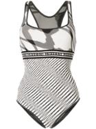 Missoni Mare Striped Pattern Swimsuit - White