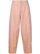Comme Des Garçons Shirt Cropped Wide-leg Trousers - Neutrals