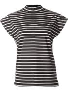 Astraet Stripe Multipattern High Neck T-shirt