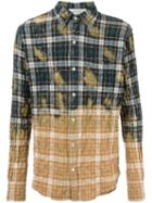 Faith Connexion Checked Shirt, Men's, Size: Large, Orange, Cotton/spandex/elastane