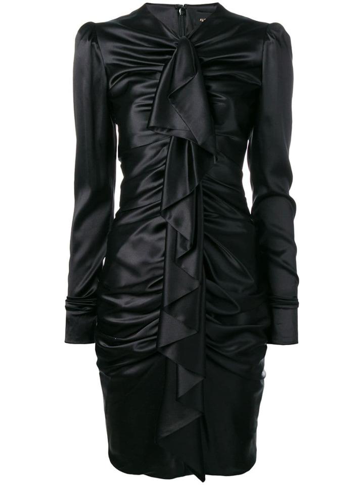 Alexandre Vauthier Ruched Dress - Black