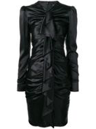 Alexandre Vauthier Ruched Dress - Black
