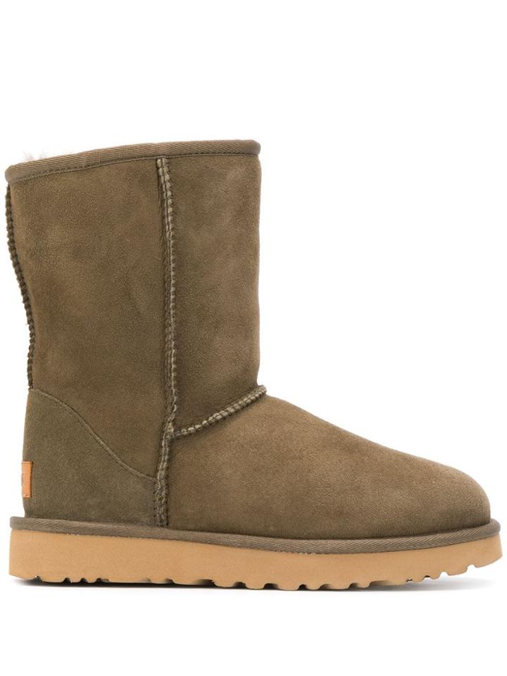 Ugg Australia Textured Logo Patch Boots - Neutrals