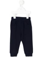 Fendi Kids - Felt Logo Track Pants - Kids - Cotton - 12 Mth, Blue