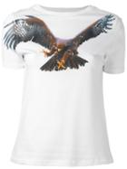 Neil Barrett Eagle Print T-shirt, Women's, Size: Medium, White, Cotton