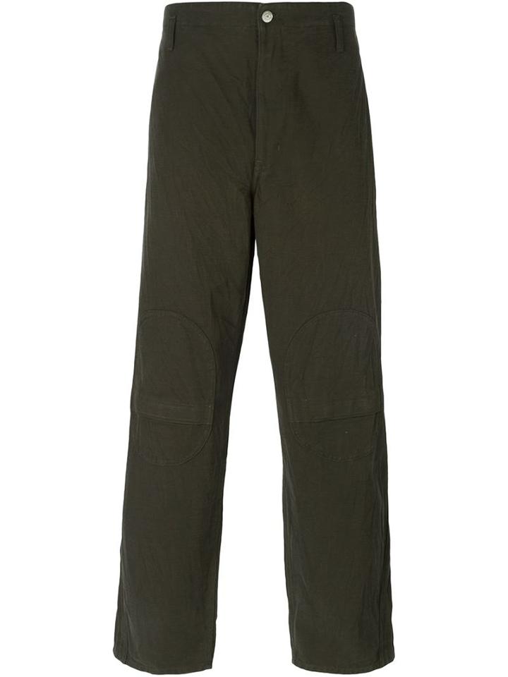 Golden Goose Deluxe Brand Wide Leg Trousers, Men's, Size: Large, Green, Cotton