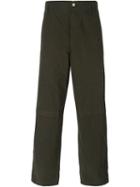 Golden Goose Deluxe Brand Wide Leg Trousers, Men's, Size: Large, Green, Cotton