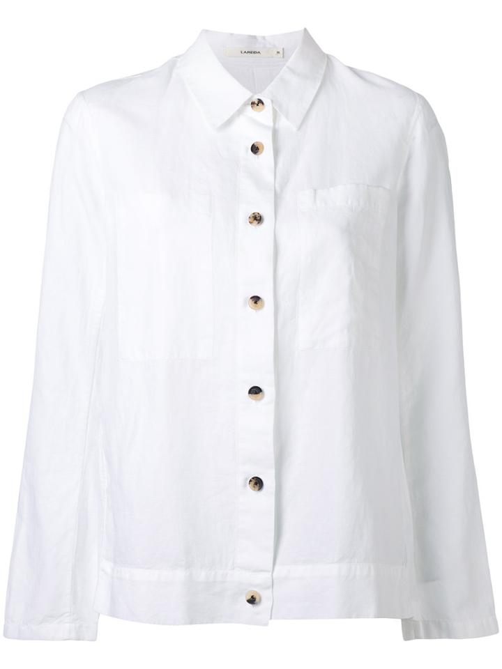 Lareida - Rochelle Shirt - Women - Cotton/linen/flax - M, White, Cotton/linen/flax