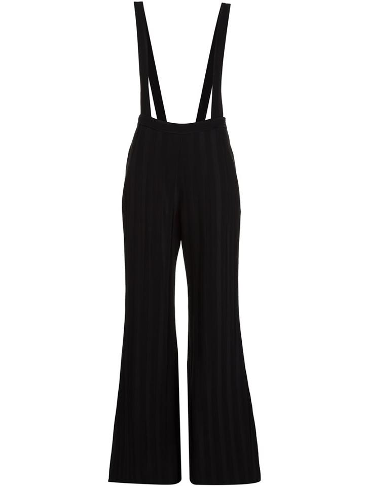 Misha Nonoo 'elena Suspender' Jumpsuit, Women's, Size: 10, Black, Cotton/viscose/wool