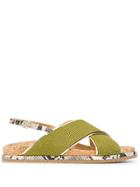 Premiata Crossover Slingback Sandals - Green