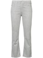 Ag Jeans Jodi Striped Cropped Jeans - White