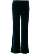 Aula Pleated Palazzo Trousers - Pink & Purple