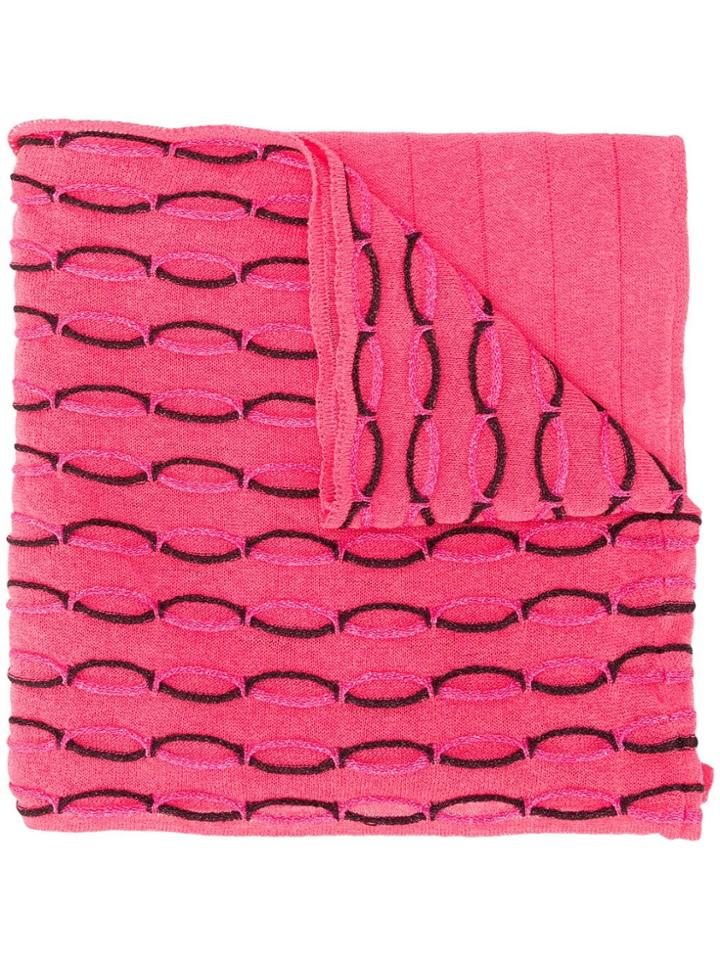 M Missoni Geometric Pattern Scarf - Pink