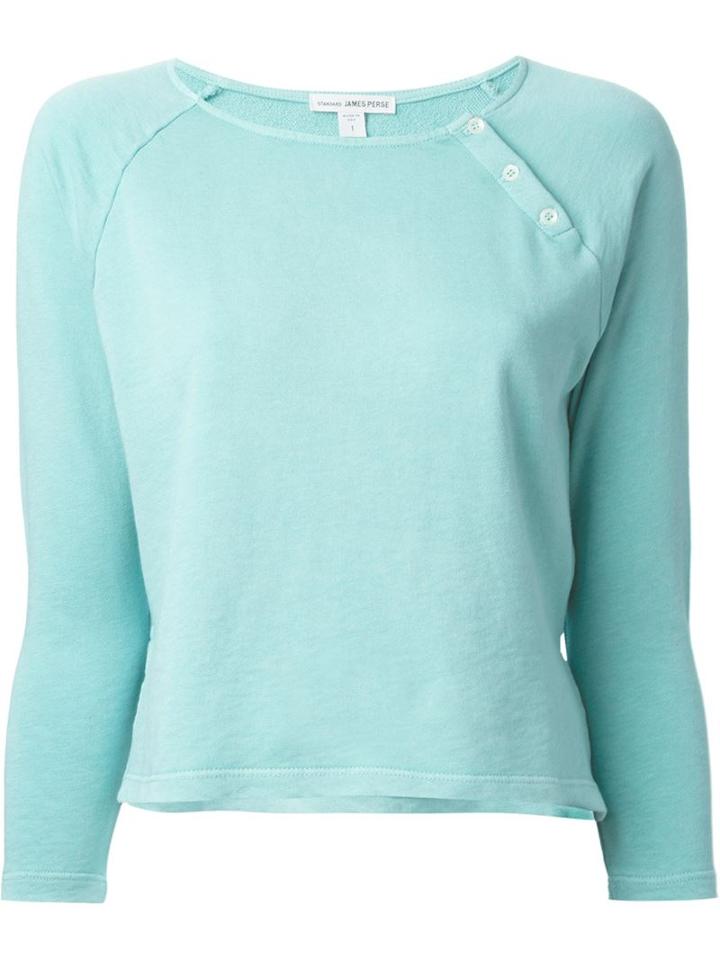 James Perse Button Detail Longsleeved T-shirt