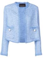 Ermanno Scervino Pearl-embellished Jacket - Blue