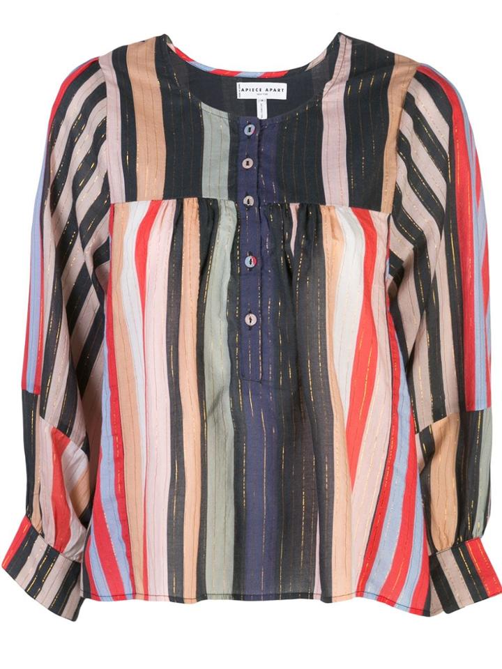 Apiece Apart Striped Tunic Blouse - Multicolour