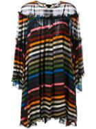 Sonia Rykiel - Stripe Flared Top - Women - Silk - 36, Silk