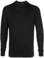 Sunspel Long-sleeve Fitted Sweater - Black