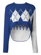 Opening Ceremony Umd X Opening Ceremony Shrug Cardigan, Women's, Size: Xs, Blue, Merino