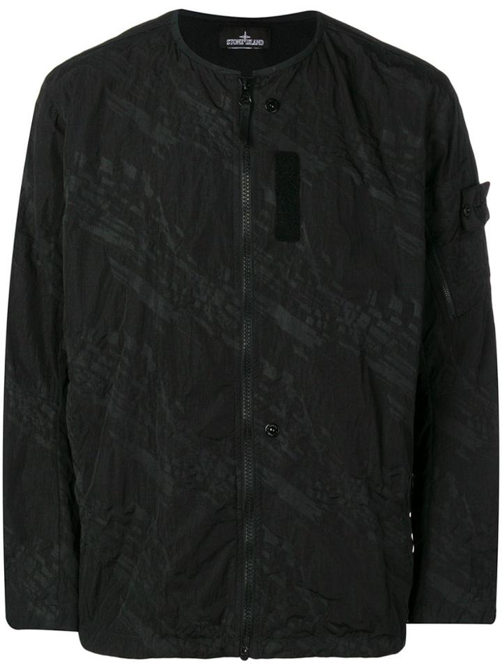 Stone Island Shadow Project Front Zip Lightweight Jacket - Black